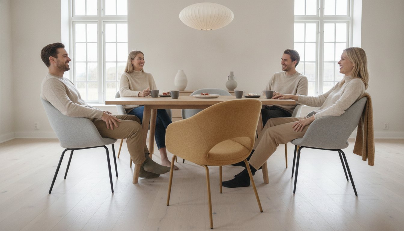 Komfortable spisebordsstole: Den ultimative guide til siddekomfort i 2026