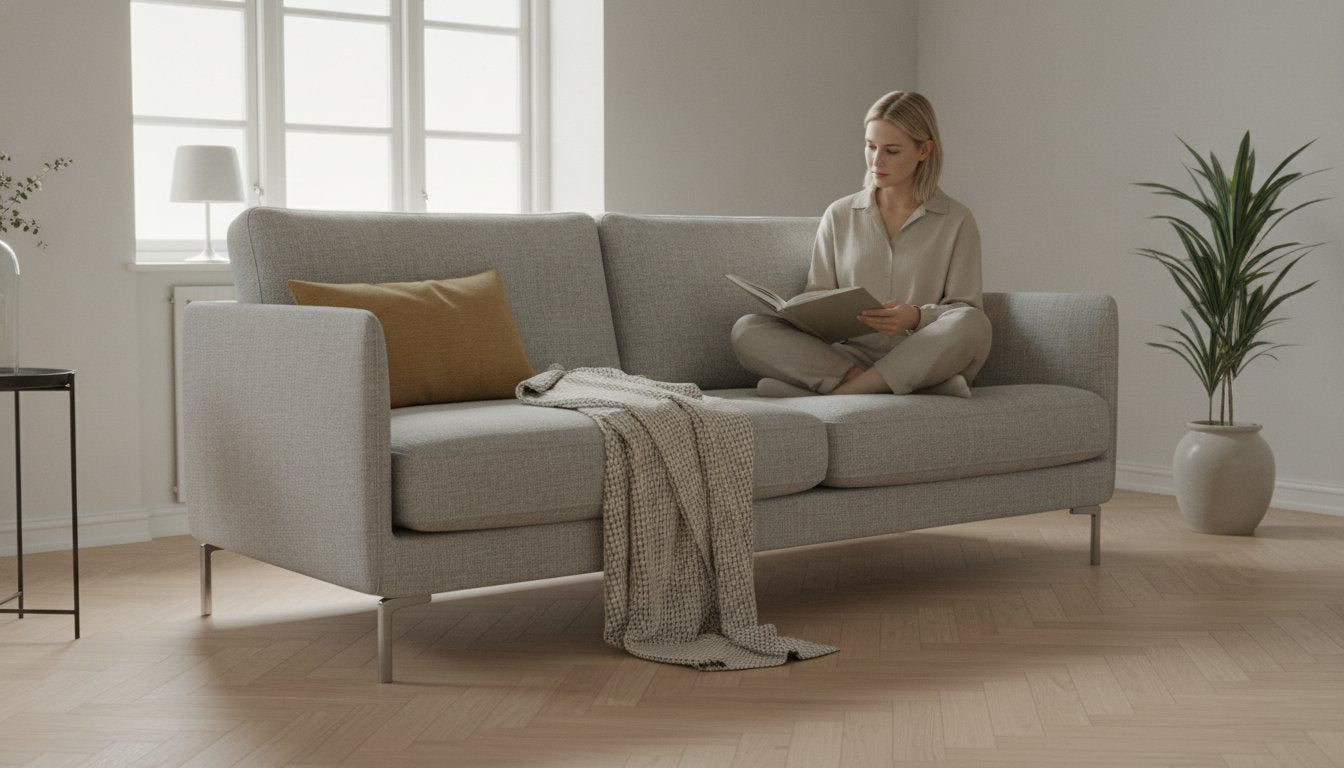 Lille sofa til stuen: Den komplette guide til små kvadratmeter (2026)