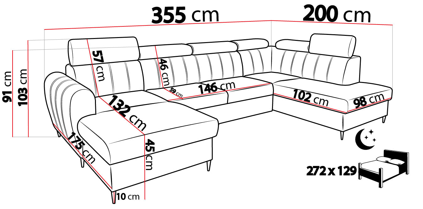 Forio U-Sofa